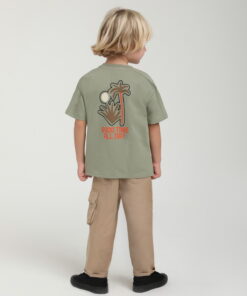 Erkek Çocuk "Good Time All Day" Baskılı Tişört