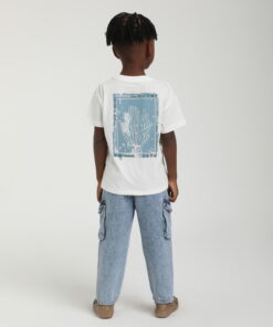 Erkek Çocuk "Finding New Roots" Baskılı T-shirt