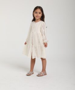 Kız Çocuk Dantel Detaylı Elbise
