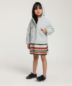 Kız Çocuk Kapüşonlu Şişme Ceket