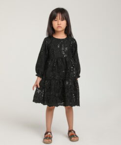 Kız Çocuk Dantel Detaylı Elbise