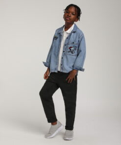 Erkek Çocuk Yıkamalı Kot Ceket