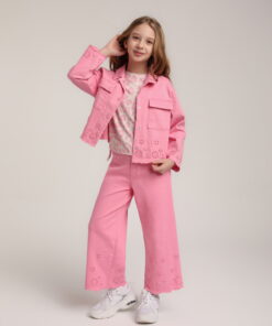 Kız Çocuk Detaylı Ceket ve Pantolon Takım