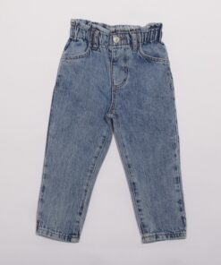 Kız Çocuk Lastikli Bel Jean Pantolon